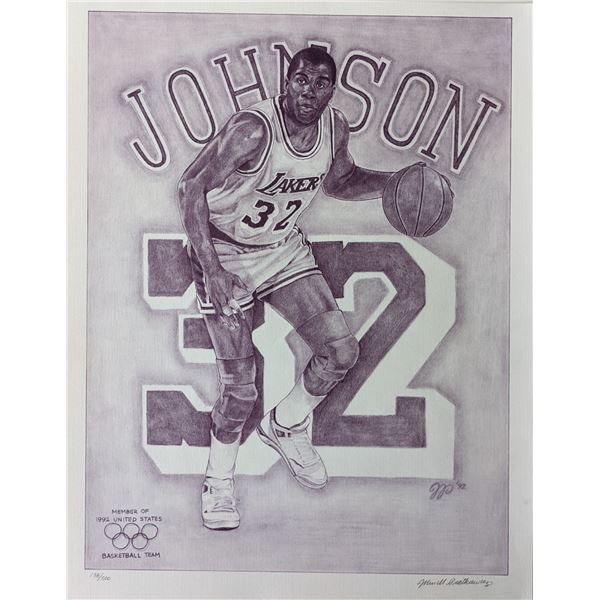 Magic Johnson Original Artwork