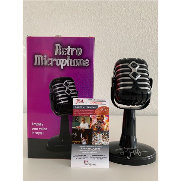 Tracey Morgan signed microphone JSA