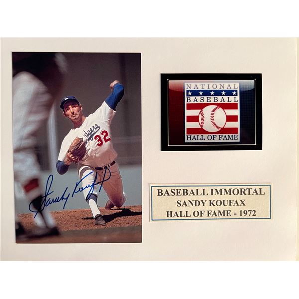 LA Dodgers Sandy Koufax signed photo