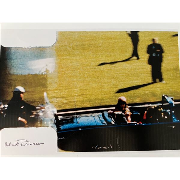 JFK Assassination Witness  Robert Davison signed photo