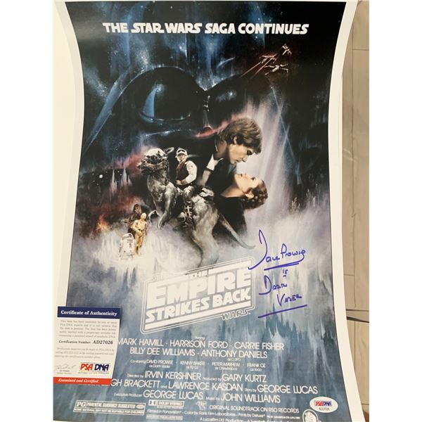 Start Wars The Empire Strikes Back David Prowse signed movie poster - PSA/DNA