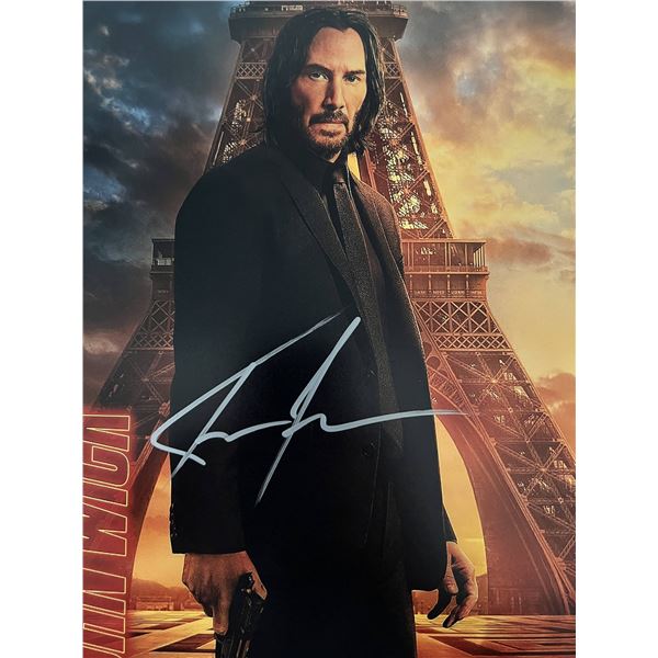 John Wick Keanu Reeves signed photo