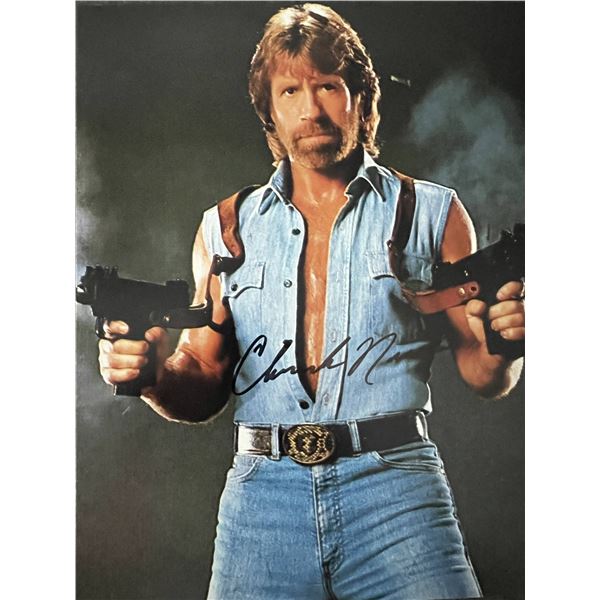 Chuck Norris signed photo