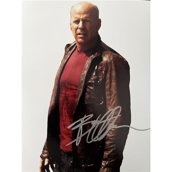Bruce Willis signed photo