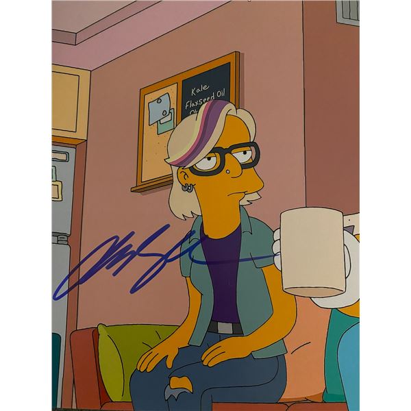 The Simpsons Aubrey Plaza signed photo