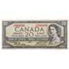 Image 1 : Bank of Canada 1954 Twenty Dollars - Devil's Face Portrait