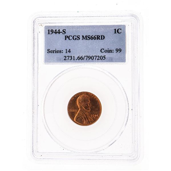 1944 USA 10Cent Silver Series 31 Coin 74 PCGS MS66