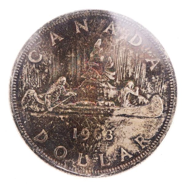 Canada 1963 Silver Dollar MS64 ICCS