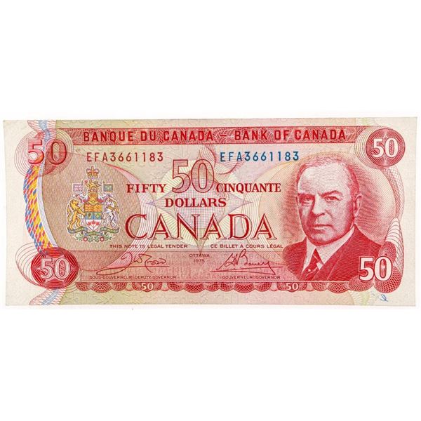 Bank of Canada 1975 Fifty Dollars RCMP Formation