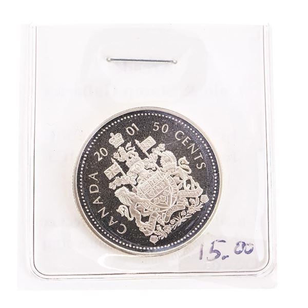 Canada 2001 Sterling Silver PL Fifty Cents