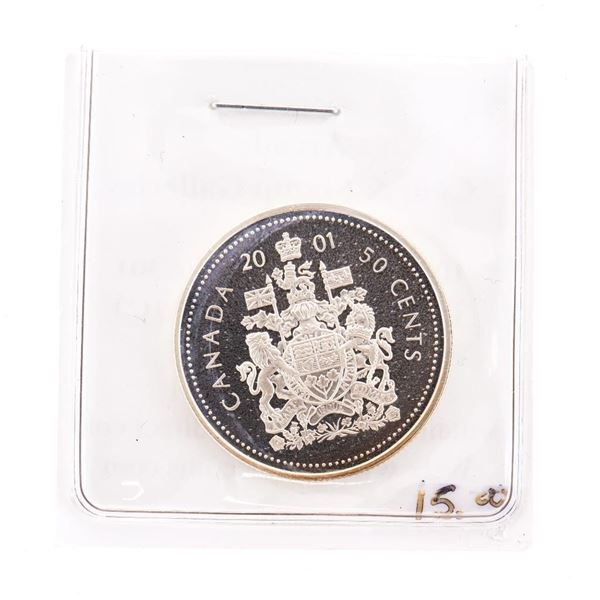 Canada 2001 Sterling Silver PL Fifty Cents