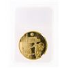 Image 2 : "Lionel Messi" World Player of The Year 24kt Gold Overlay Medallion Slabbed