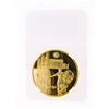 Image 2 : "Lionel Messi" World Player of The Year 24kt Gold Overlay Medallion Slabbed Hands Up