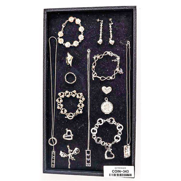Tray Lot - Mixed Sterling Silver/Silver Jewellery