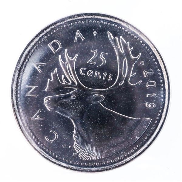 Canada 2019 RCM First Strike Caribou Twenty Five Cent Coin MS65