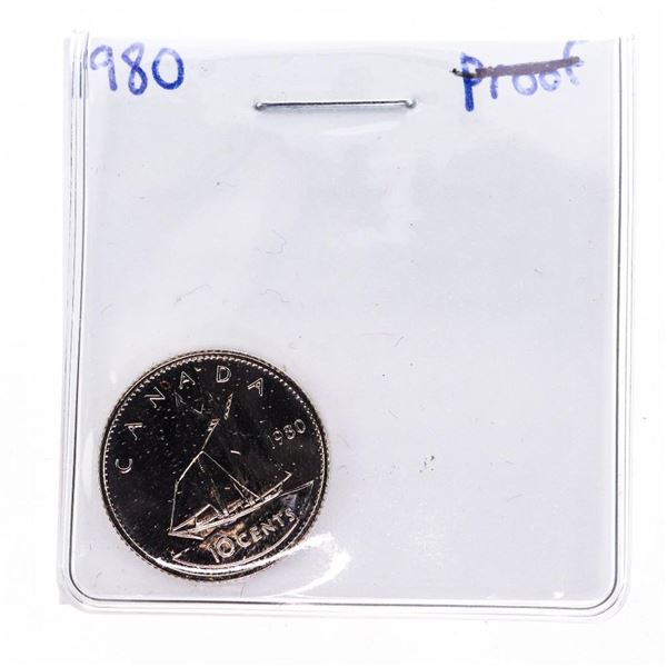 Canada 1980 Proof Ten Cents