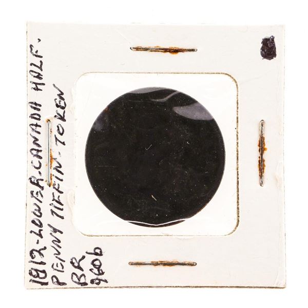 1812 Lower Canada Half Penny Tiffen Token BR960b