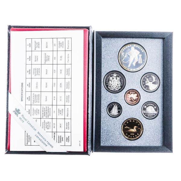 RCM 1993 Proof Coin Set w/ Silver Dollar
