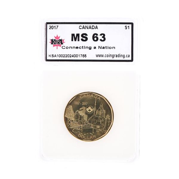 Canada 2017 1867-2017 Dollar Coin MS63 KSA