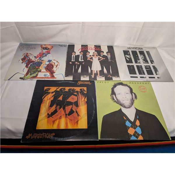 The Allman Brothers Reach for the Sky Blondie Parallel Lines McVicker Valdy Passport Santana Maratho