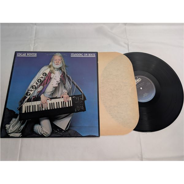 Edgar Winter Standing on Rock