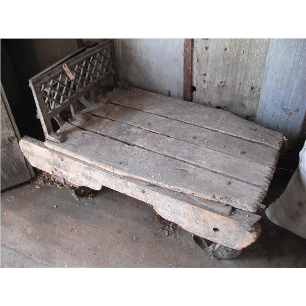 antique train platform scale