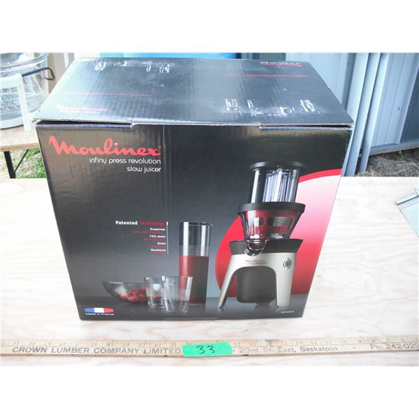 Moulinex infiny press revolution slow juicer - new in box