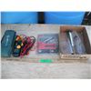 Image 1 : Greenlee CM-600 voltage tester, stapler and rain gauges