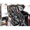 Image 4 : assorted tools and hardware - belts, cable, spark plugs, motor flusher, fuel filter, etc.