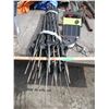 Image 1 : Patriot SG80 Solar electric fence charger with 24 electric fence poles and roll of fence wire