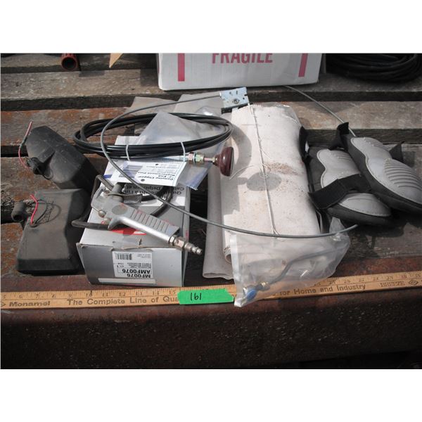 Blazer lights, choke cable, hoist cable, kneepads, etc.