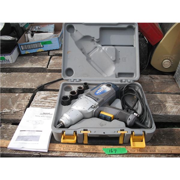 Mastercraft Maximum 1/2" digital impact wrench in case
