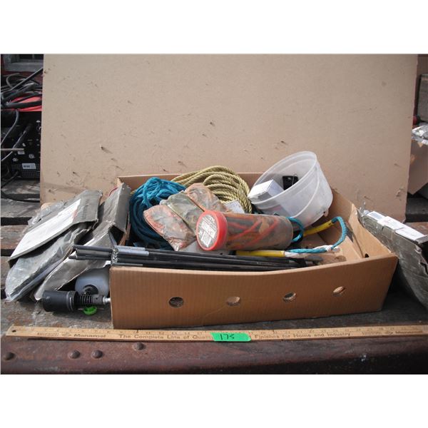 roller chain, misc. Rope, bungee cords, etc.