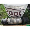 Image 5 : hammer, 1970's truck mirror and pail of hose couplers - various sizes