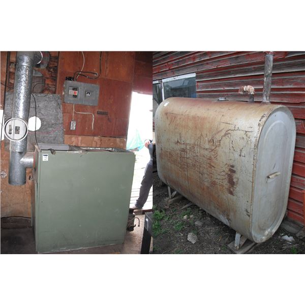 working oil furnace with tank (tank size 60"x48"x21.5")