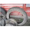 Image 2 : mixed lot of tire tubes, utility tires, and motorbike tire (4.00-18)
