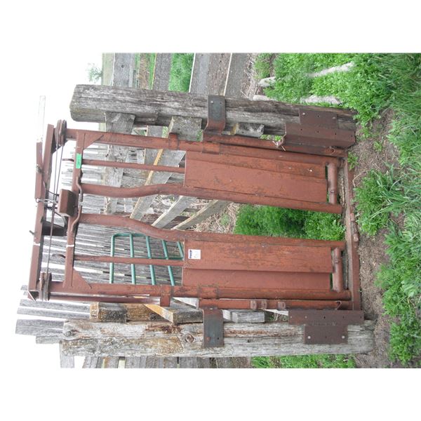 cattle headgate - 54"W x 72"H measured from mounting brackets