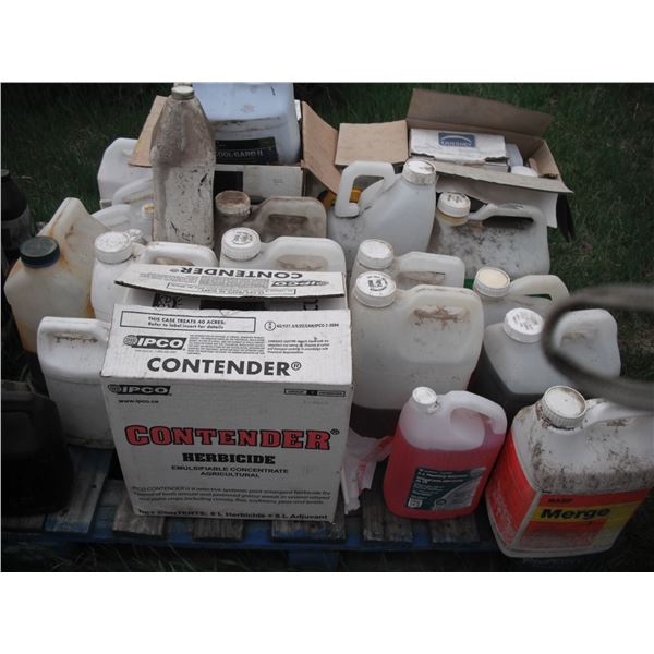 pallet lot - mixed lot of chemicals, lots of partials - odyssey, contender, etc.