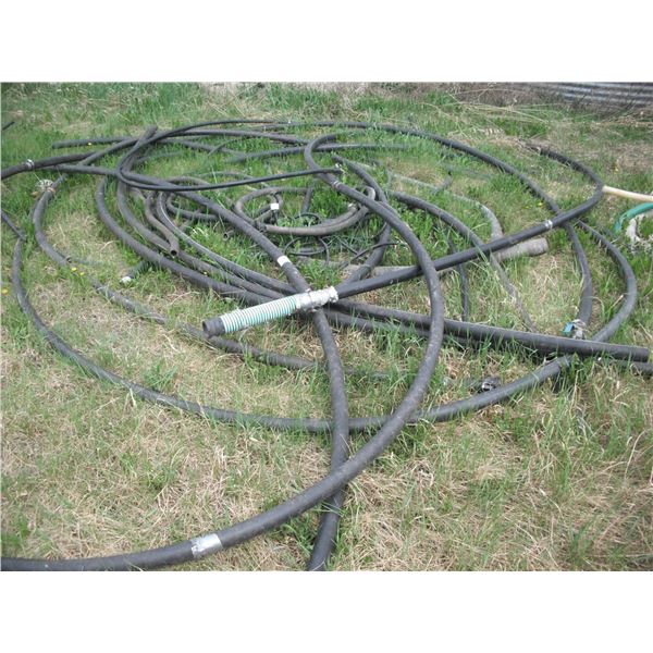 various poly hose - 2" primarily, some couplers, 1 strainer