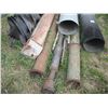 Image 2 : various piping, cast/galvanized, elevator spout, Brandt pieces, etc. (cast pipe 8" wide, galvanized 