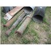 Image 5 : various piping, cast/galvanized, elevator spout, Brandt pieces, etc. (cast pipe 8" wide, galvanized 