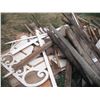 Image 3 : mixed lot lumber, poles, barn wood, sleigh frame, etc.