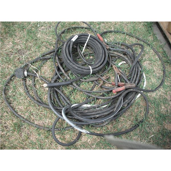 240v electrical wire, booster cables, pressure washer hose