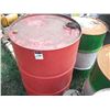 Image 3 : 4 oil drums (3x 110L, 1 larger) and small propane tank