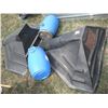 Image 1 : 2 grain hoppers and 2 plastic storage containers