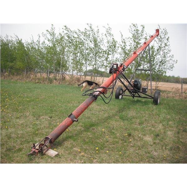 Brandt auger Kohler 12HP engine and bin sweep attachment SER:9951746 - engine not tight, running whe