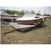 Image 1 : 13ft Peterborough fibreglass boat with McCulloch 75 and trailer SER: 3218748