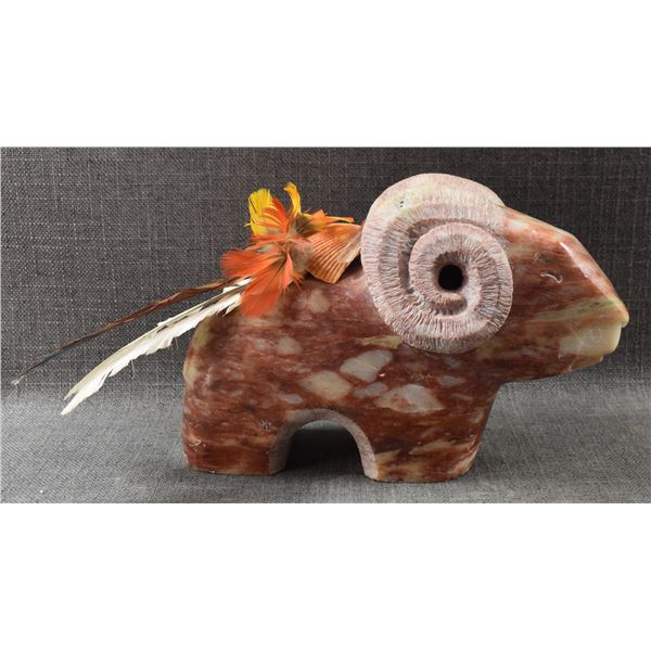 NAVAJO STONE RAM FETISH