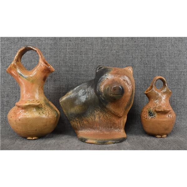 THREE NAVAJO POTTERY ITEMS