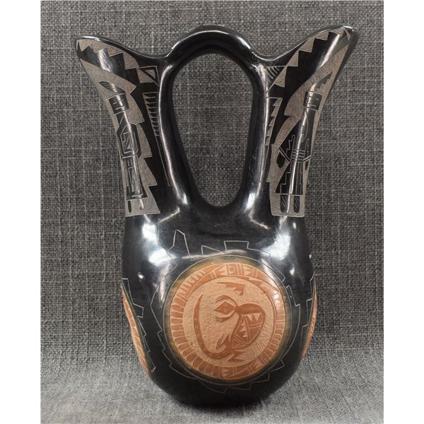 SANTA CLARA INDIAN POTTERY SEED JAR (MAE TAPIA-SUAZO)